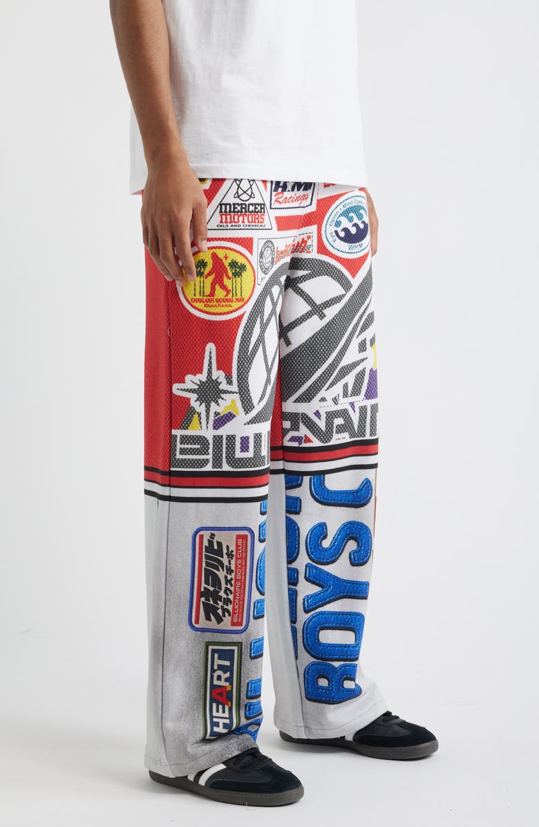 Billionaire Boys Club Fision Oversize Cotton Sweatpants, Alternate, color, White