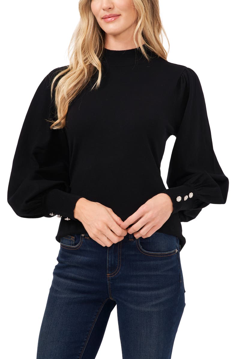 CeCe Mock Neck Sweater, Main, color, 