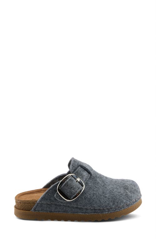Flexus By Spring Step Giller Boiled Wool Clog In Gray