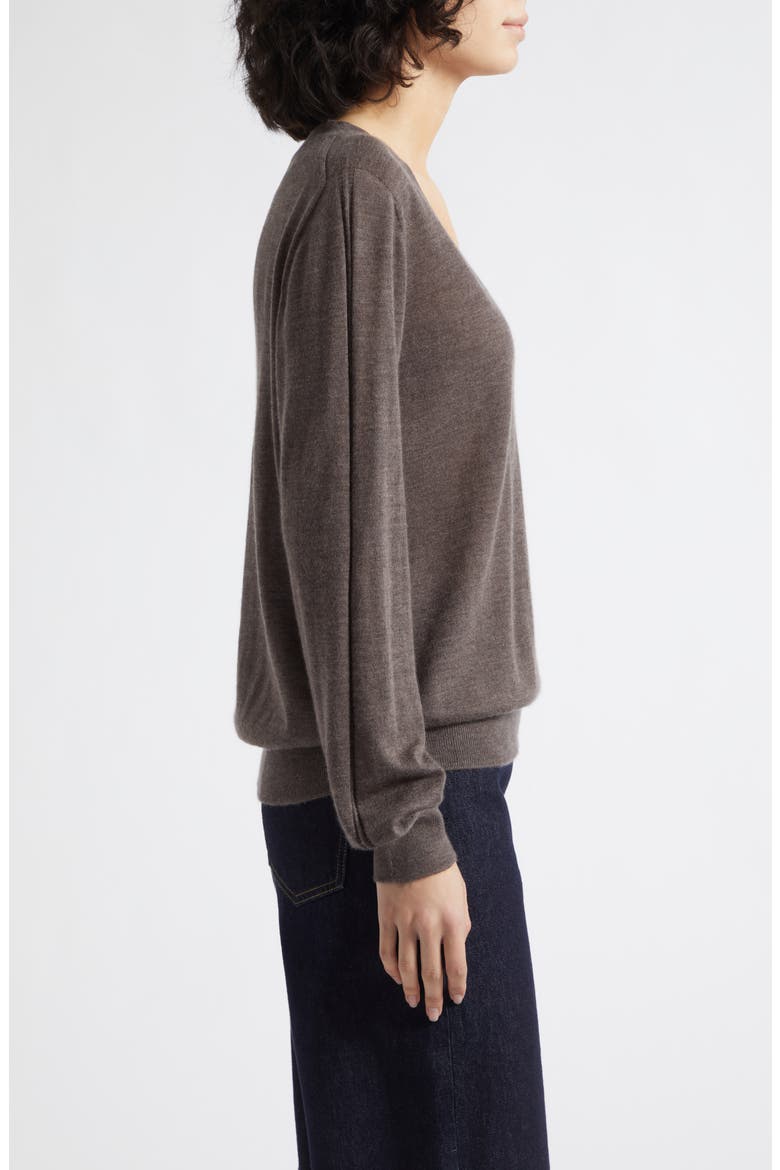 Beatrice Superfine Cashmere Sweater, Alternate, color, ASH