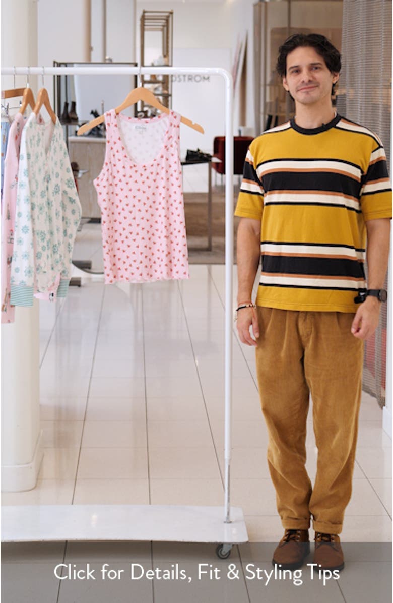 Crazy for the Holidays Brushed Pointelle Sleep Tank, sales video thumbnail