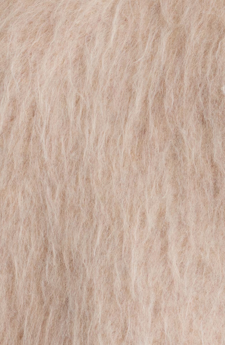 MANGO Brushed Mock Neck Sweater, Alternate, color, Light/ Pastel Grey