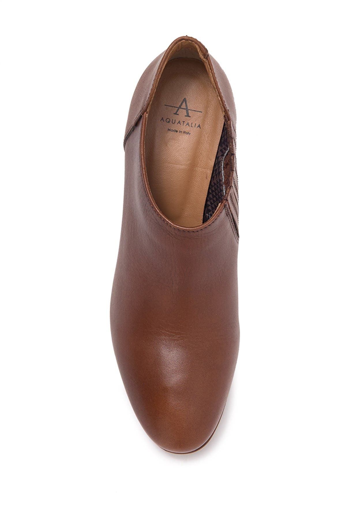Francisca Leather Ankle Boot, Alternate, color, CARAMEL