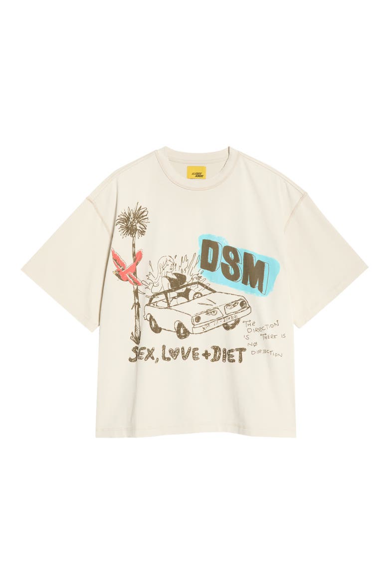 Oversize Doodle Cotton Graphic T-Shirt, Alternate, color, ANTIQUE WHITE