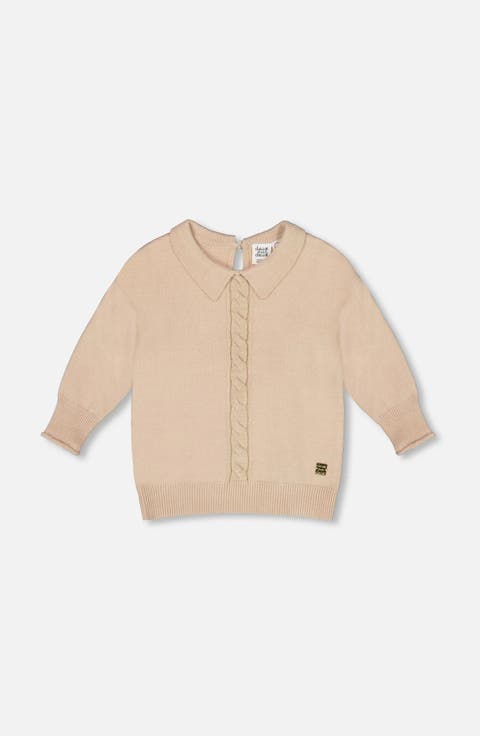 3/4 Sleeve Knitted Sweater (Toddler & Little Kid)