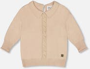 Deux par Deux 3/4 Sleeve Knitted Sweater