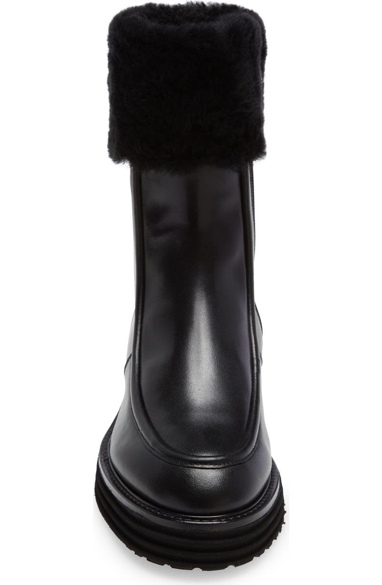 Pas de Rouge Ada Genuine Shearling Cuff Boot, Alternate, color,