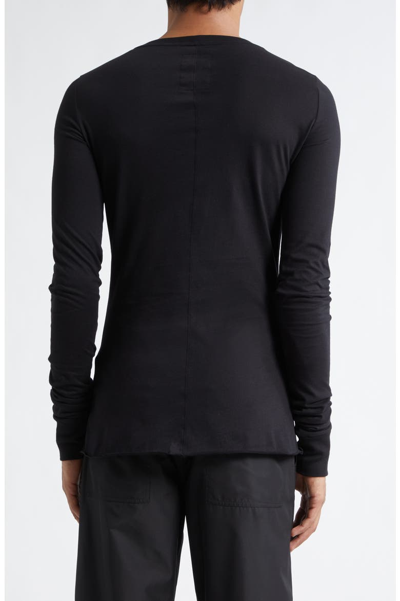 x Rick Owens Girder Long Sleeve Cotton T-Shirt, Alternate, color, BLACK