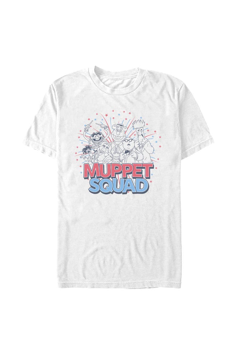 Men's The Muppets Americana Squad  Graphic T-Shirt, Main, color, White
