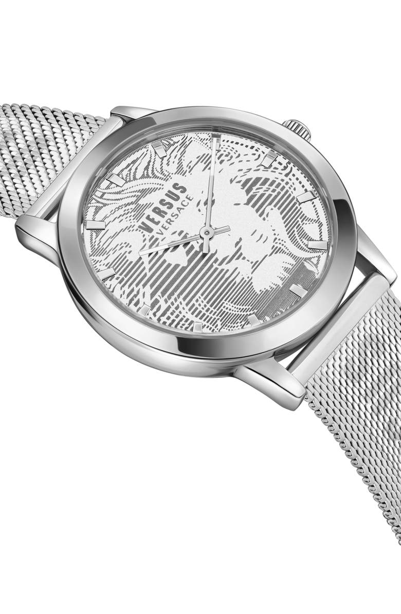 VERSUS Versace Barbes Domus Mesh Strap Watch, 40mm, Alternate, color, 