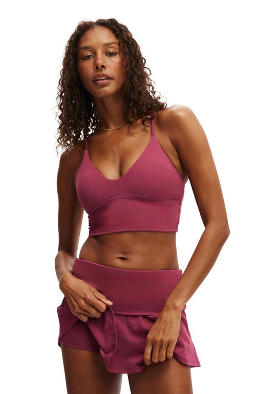 Cotton On Body Active Ultra Soft Roll Over Skirt In Red