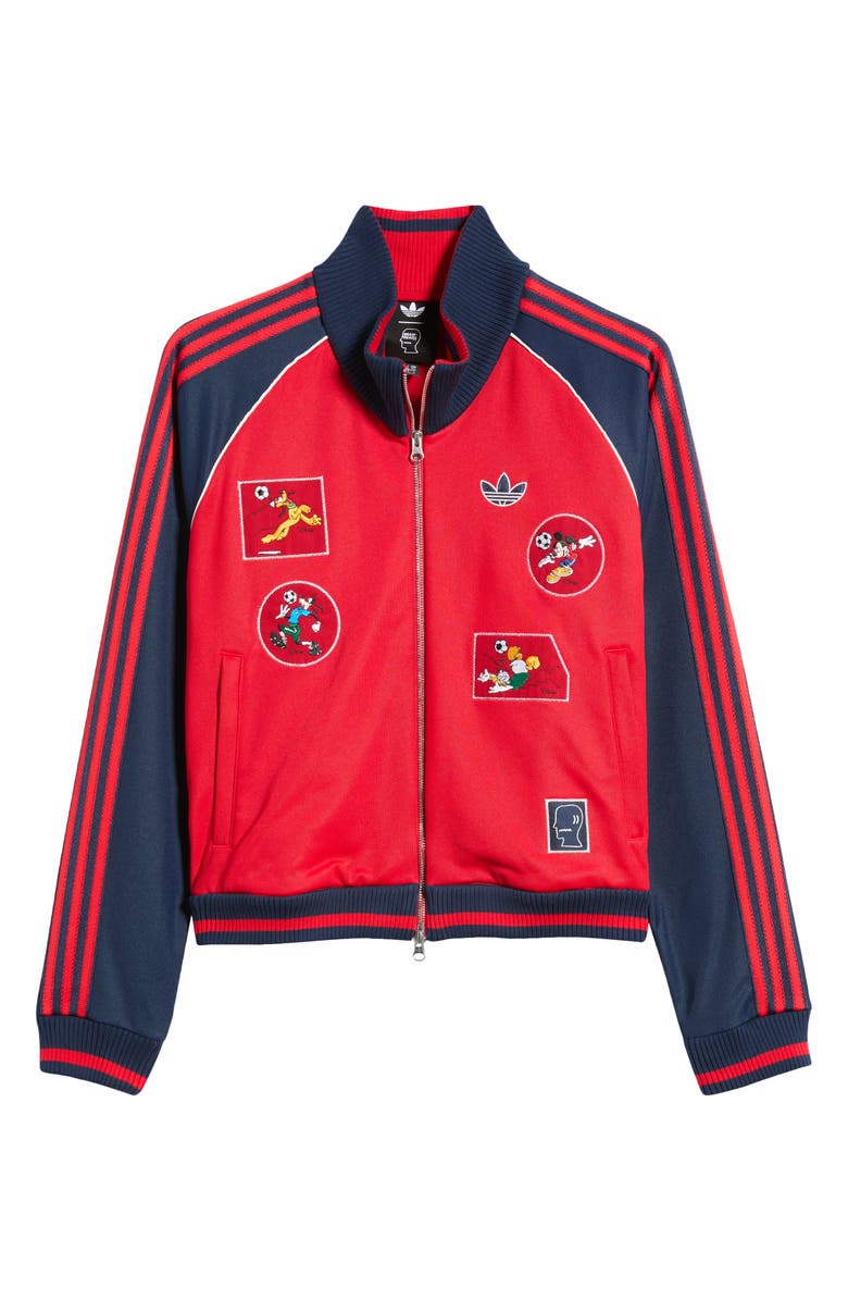adidas Originals x Brain Dead Track Jacket, Alternate, color, Better Scarlet