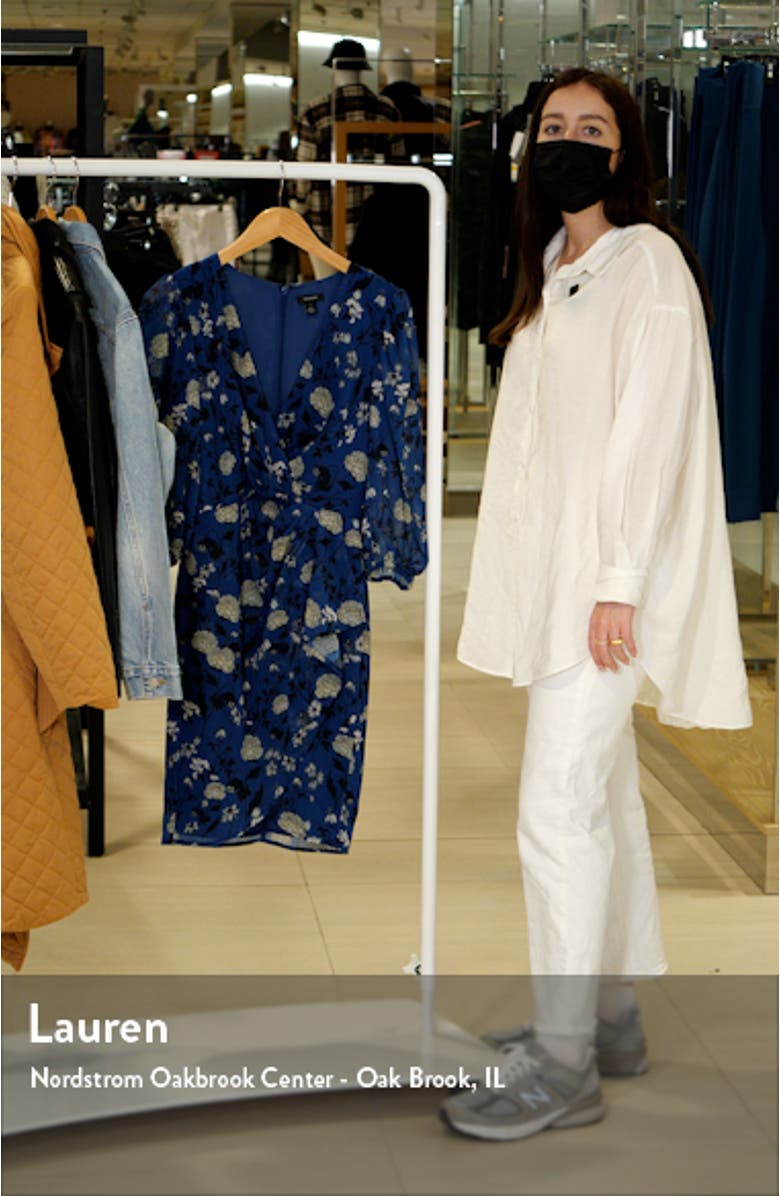 Chiffon Faux Wrap Dress, sales video thumbnail