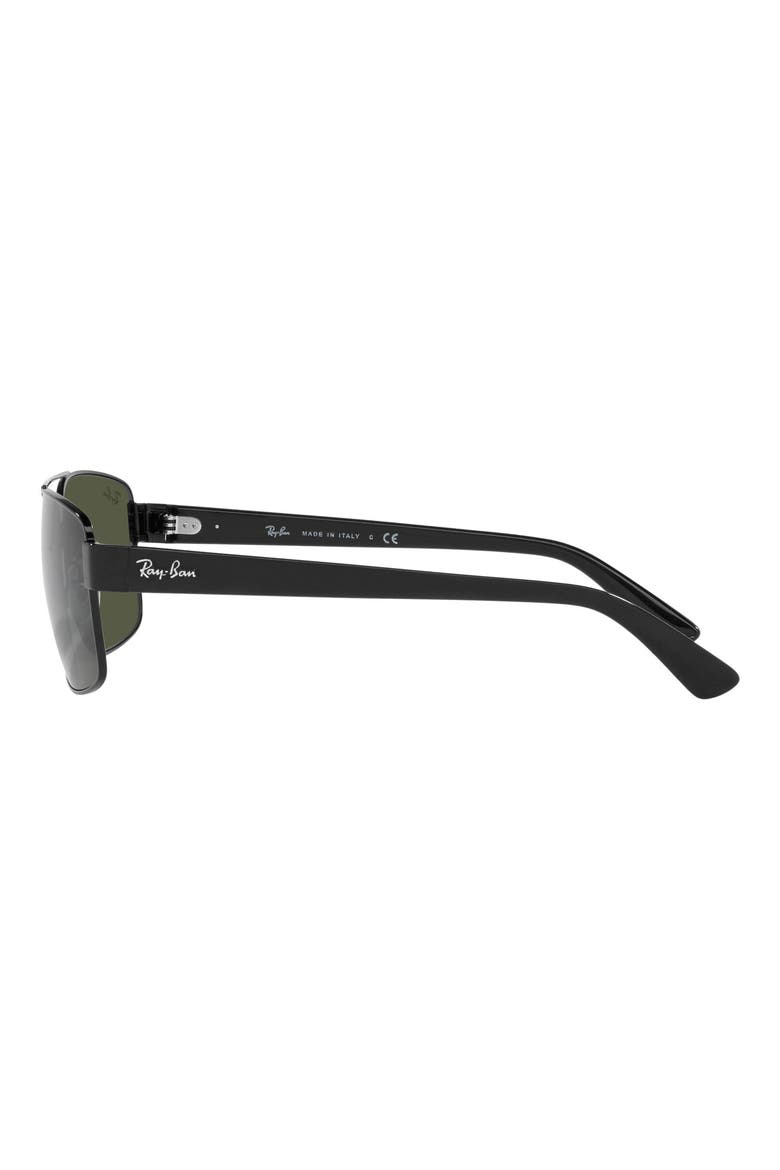 61mm Pillow Sunglasses, Alternate, color, BLACK