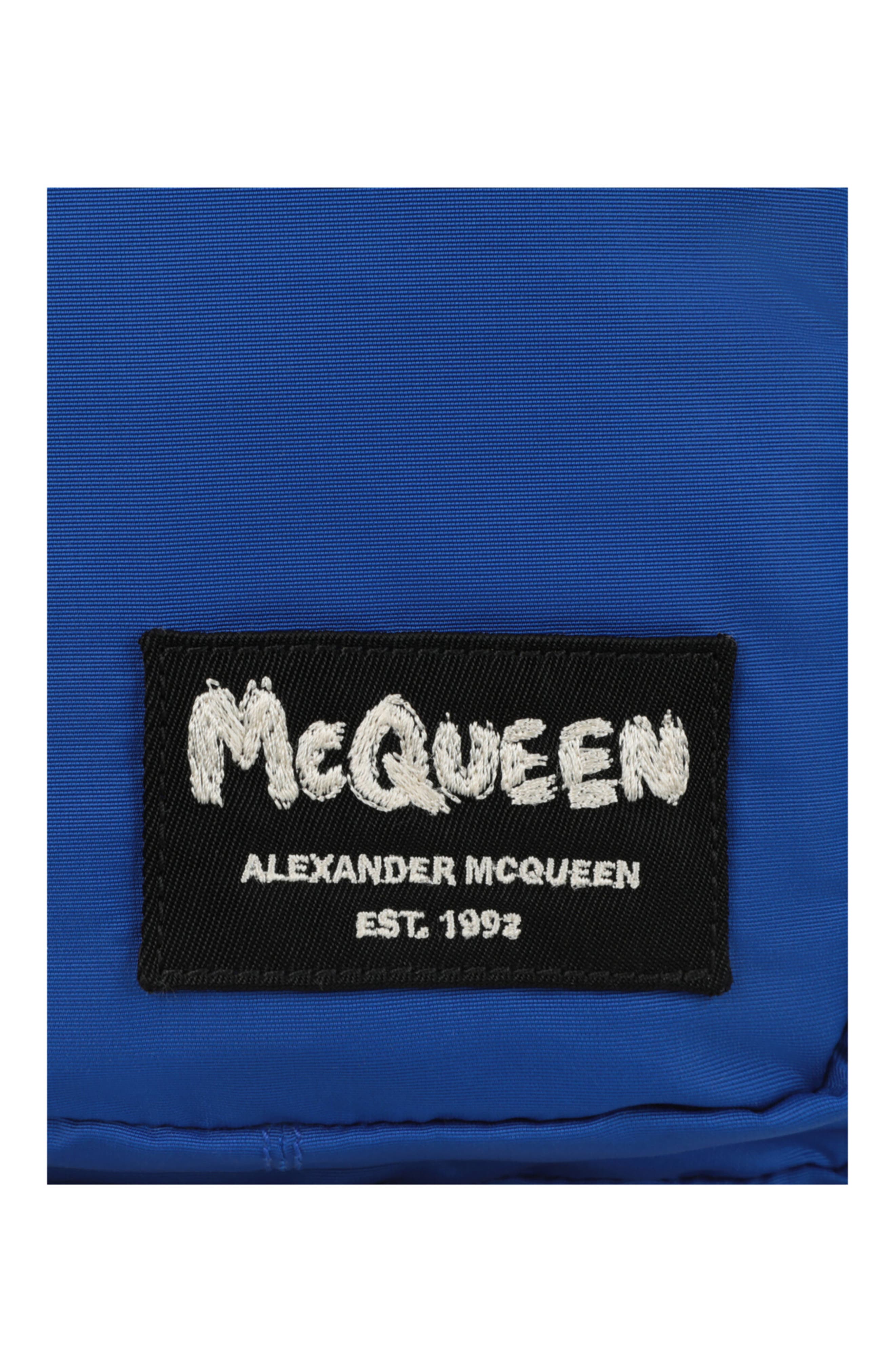 MCQ Logo Camera Crossbody Bag, Alternate, color, Blue Black