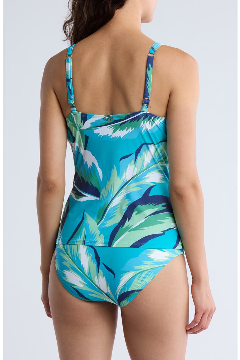 Audrey High Neck Mio Two-Piece Swimsuit, Alternate, color, JUNGLE FOLIAGE