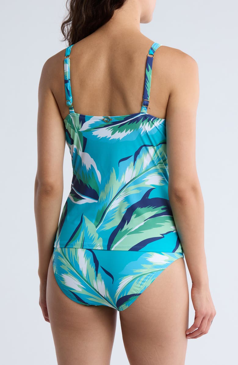 JANTZEN Audrey High Neck Mio Two-Piece Swimsuit, Alternate, color, Jungle Foliage