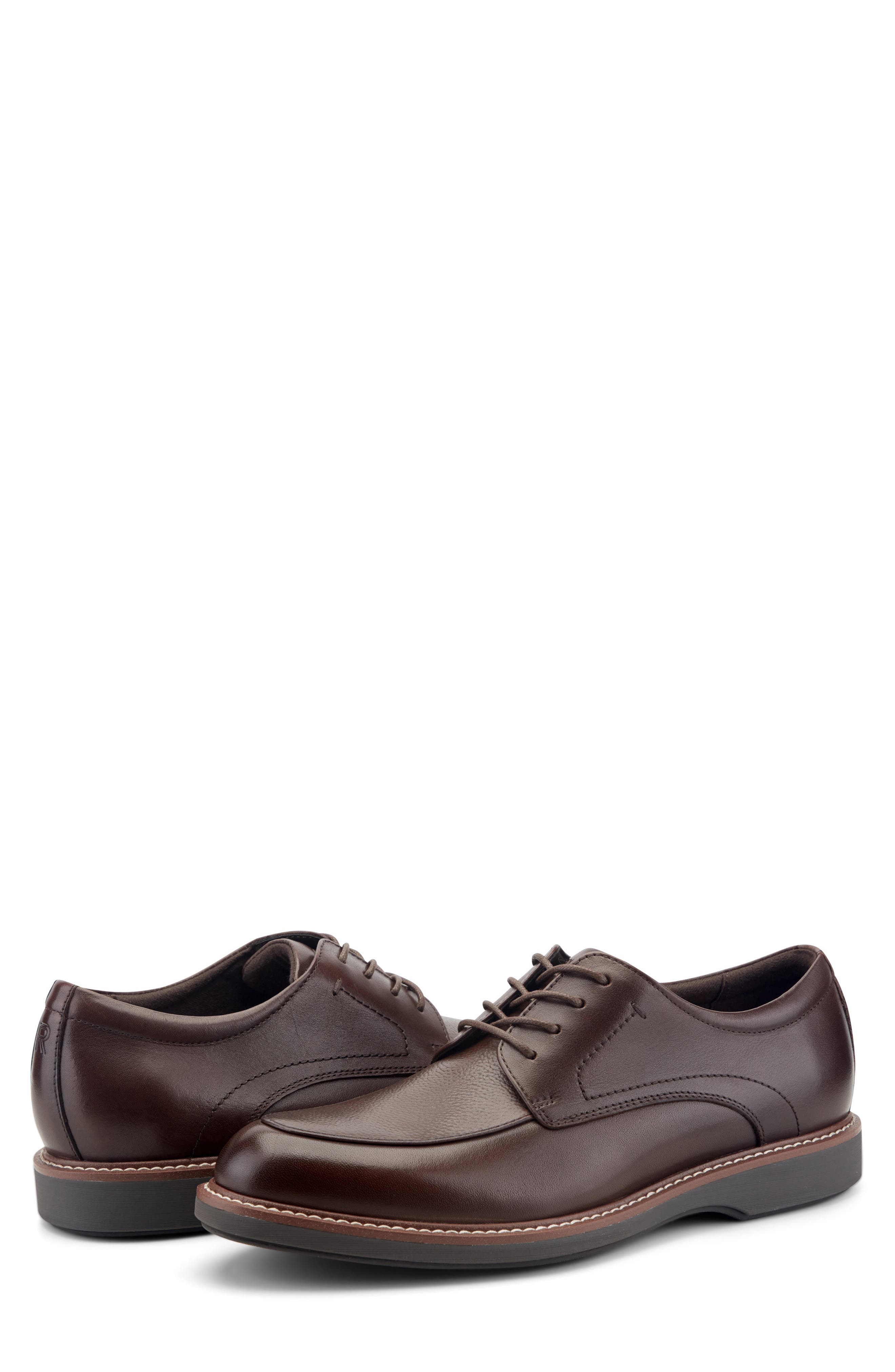Leonard Moc Toe Oxford, Alternate, color, DARK BROWN 200