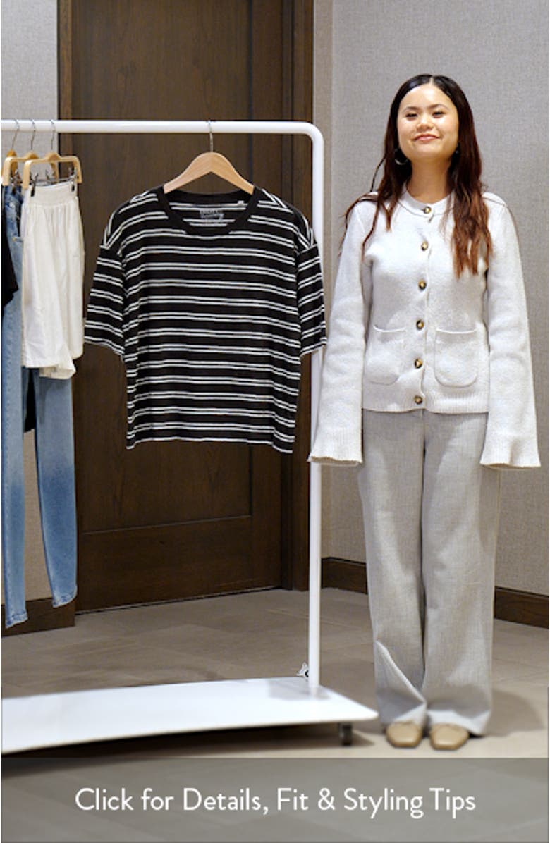 Sunwashed Slub Vintage Stripe T-Shirt, sales video thumbnail