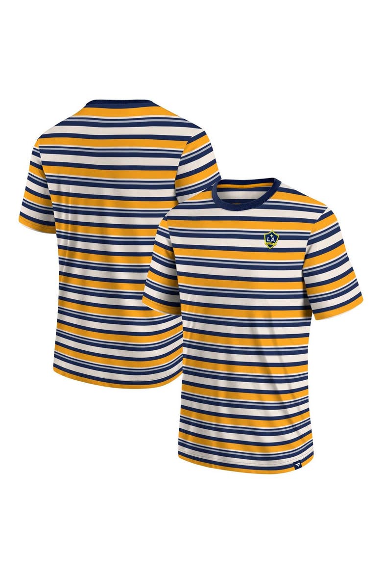 Men's Fanatics Branded Gold LA Galaxy Shot Clock Stripe T-Shirt, Main, color, Gold