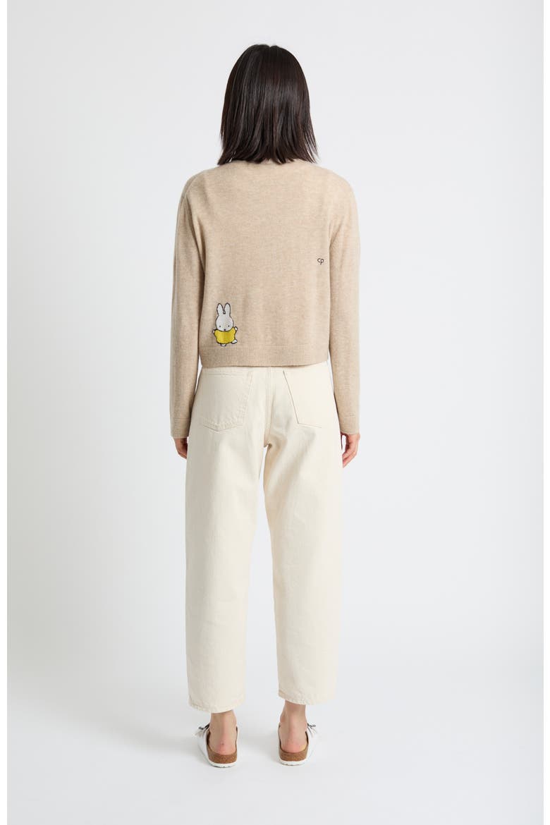 Wool-Cashmere Miffy Pocket Play Cardigan, Alternate, color, Soft Oat