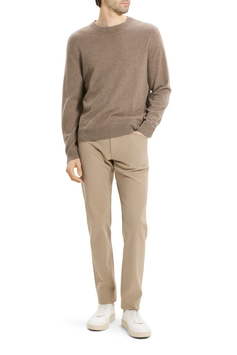 Hilles Cashmere Sweater, Alternate, color, DARK FEATHER MELANGE