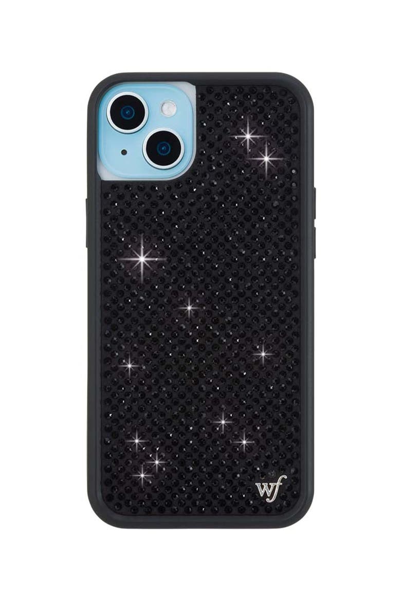 Black Rhinestone iPhone Case, Alternate, color, Black