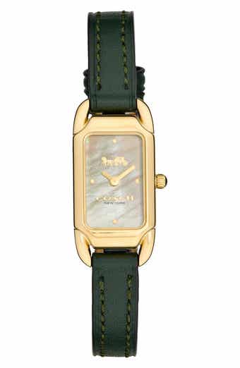 Cadie Leather Strap Watch, 17.5mm x 28.5mm