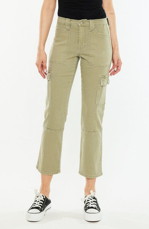 Lavinia High Rise Slim Straight Leg Cargo Pants