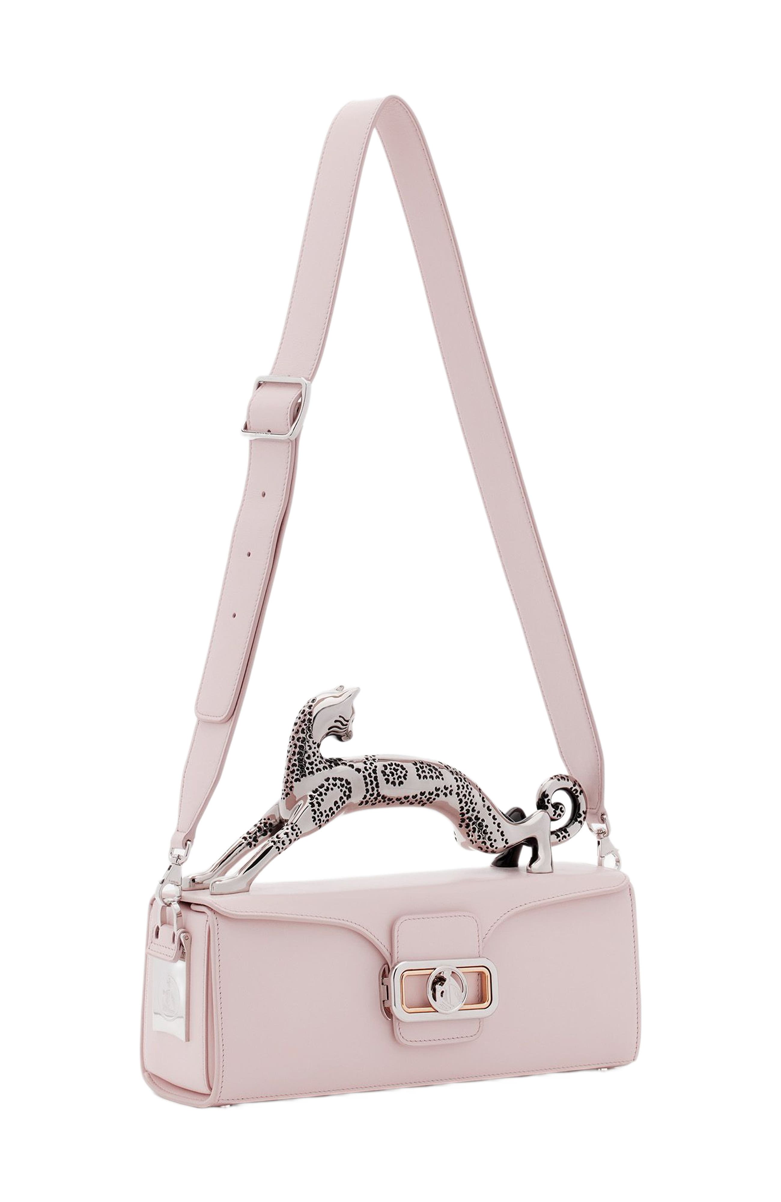 Lanvin Medium Leather Pencil Cat Bag, Alternate, color, 