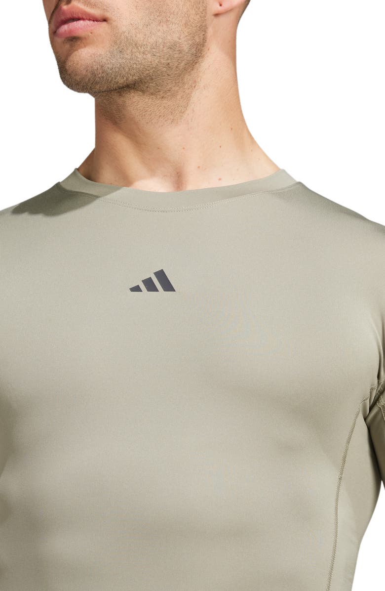 adidas Techfit AEROREADY Long Sleeve Training T-Shirt, Alternate, color, 
