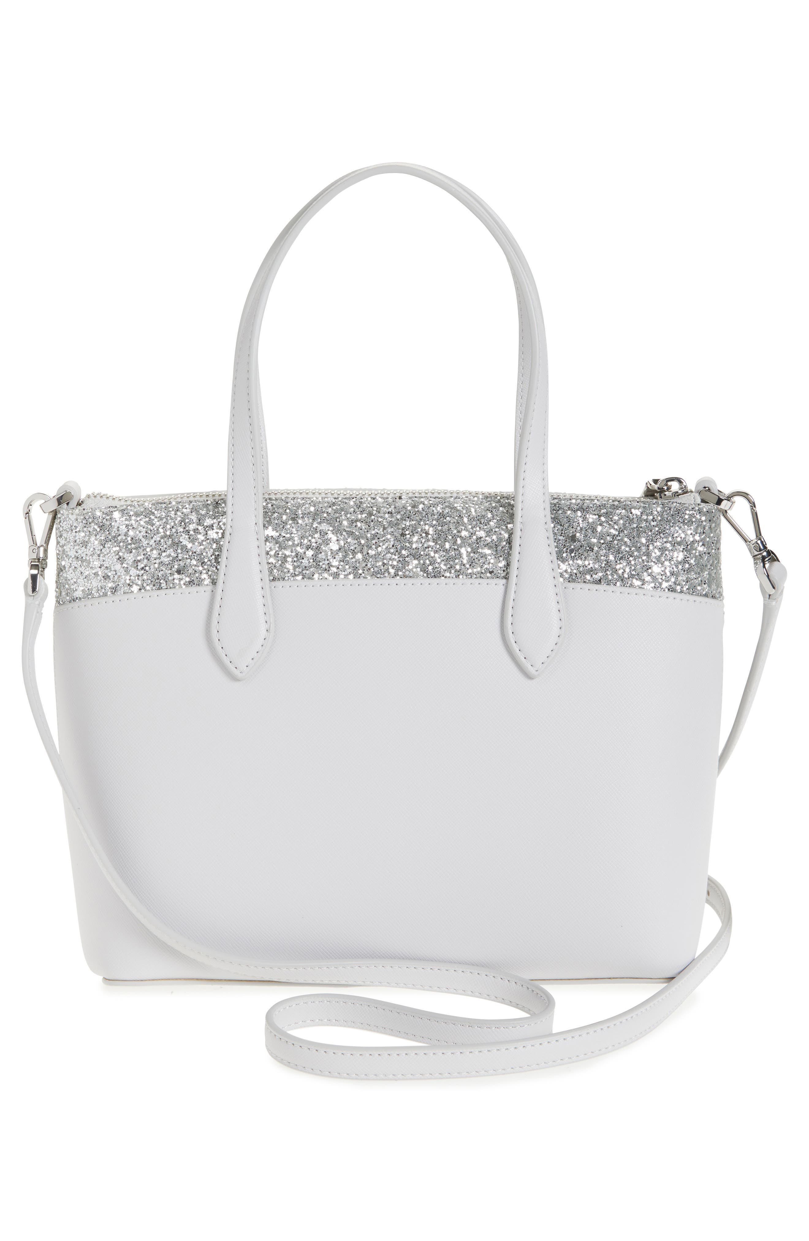 Kate Spade New York flash glitter satchel, Alternate, color, 
