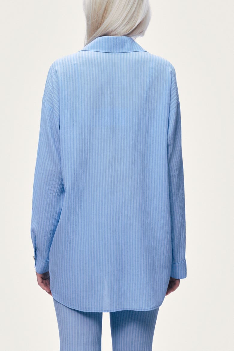 Bustier-Detail Shirt, Alternate, color, Blue