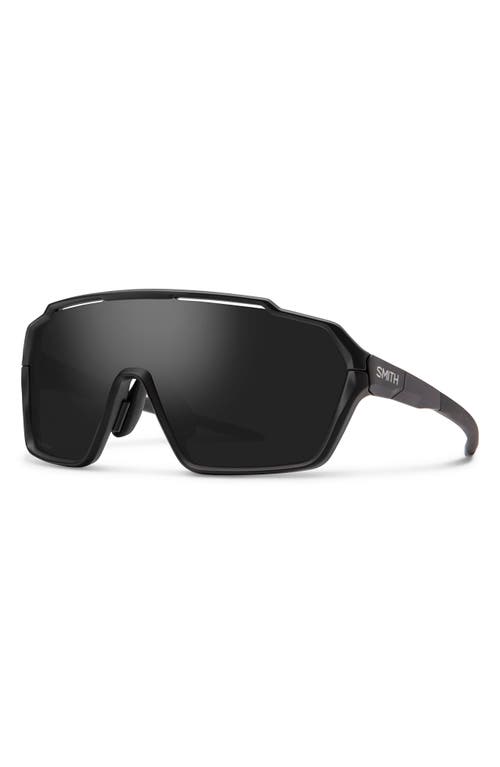 Smith Shift Mag™ 143mm Shield Sunglasses In Matte Black/chromapop Black