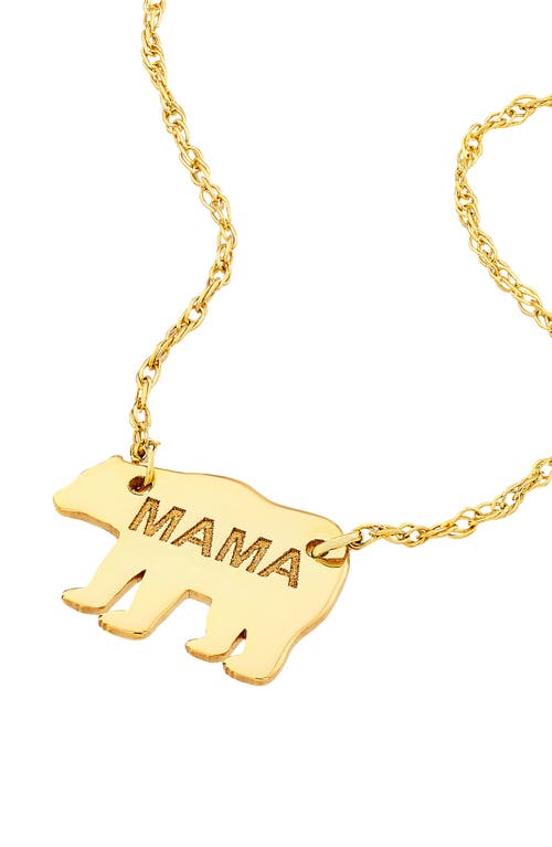 HAWLEY ST HAWLEY ST 'MAMA' BEAR PENDANT NECKLACE