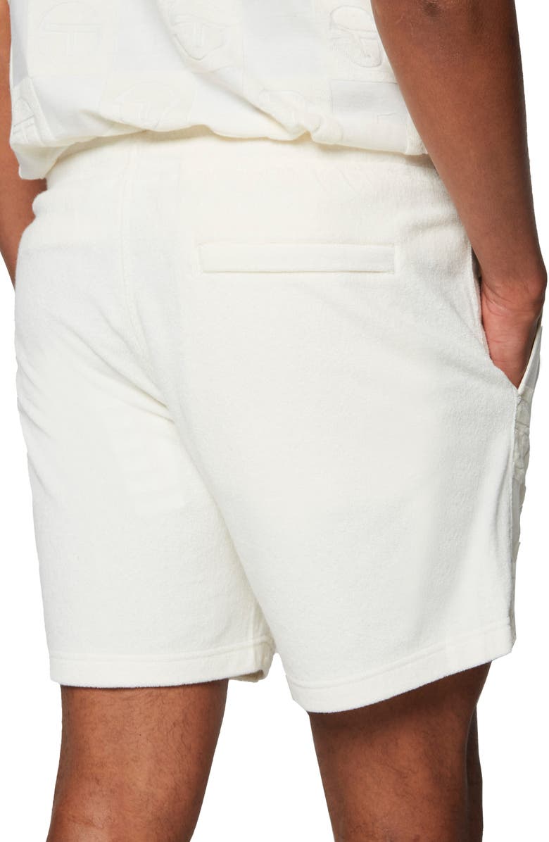 Sergio Tacchini Anzio Monogram Logo Jacquard Terry Cloth Shorts, Alternate, color,