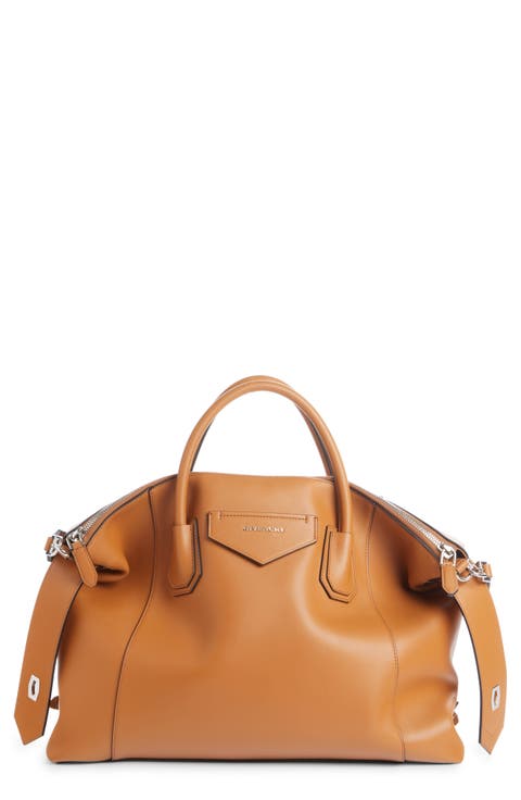 Medium Antigona Leather Satchel