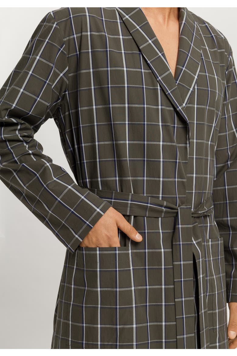 Night And Day Cotton Shawl Collar Robe, Alternate, color, Urban Check