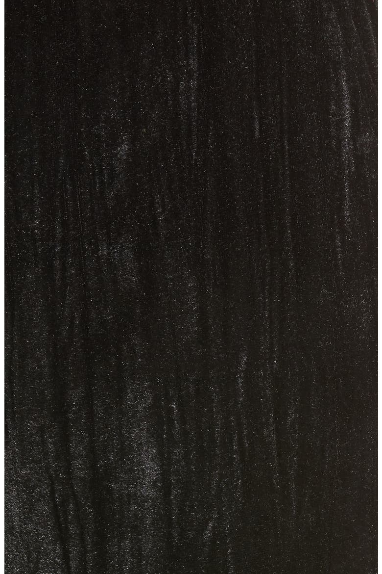 Velvet Culottes, Alternate, color, BLACK
