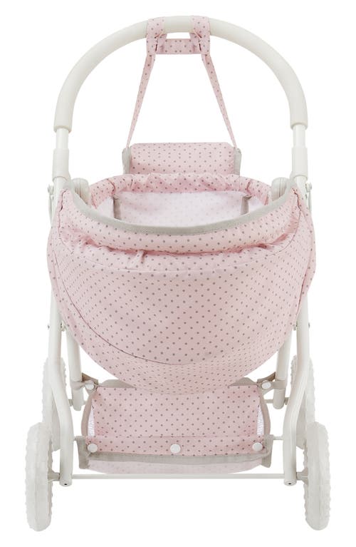 Teamson Kids Olivia's Little World Polka Dot Princess Convertible Baby Doll Stroller in Multi Color 