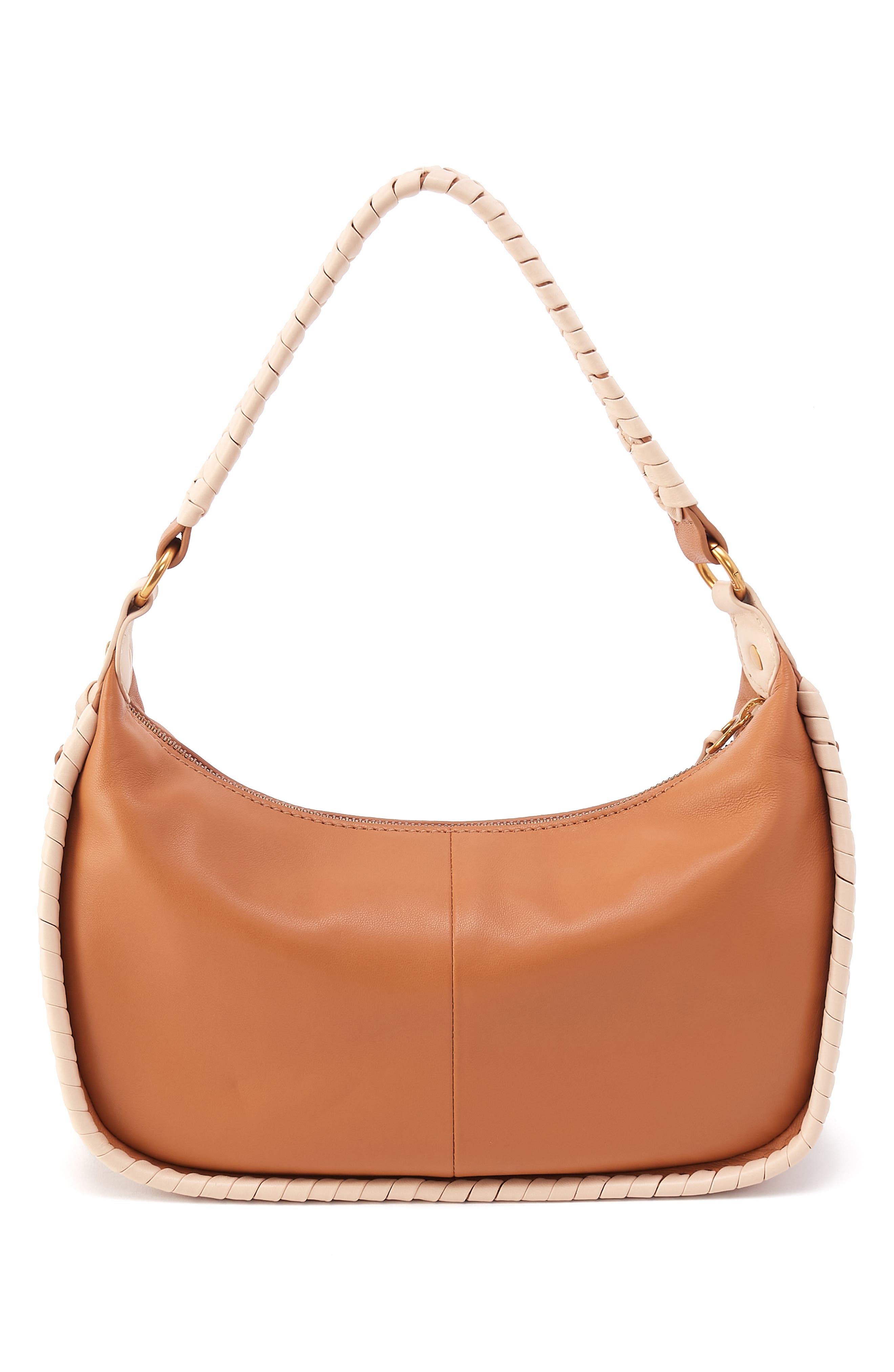 HOBO Mia Leather Crescent Hobo, Alternate, color, Warm Cashew
