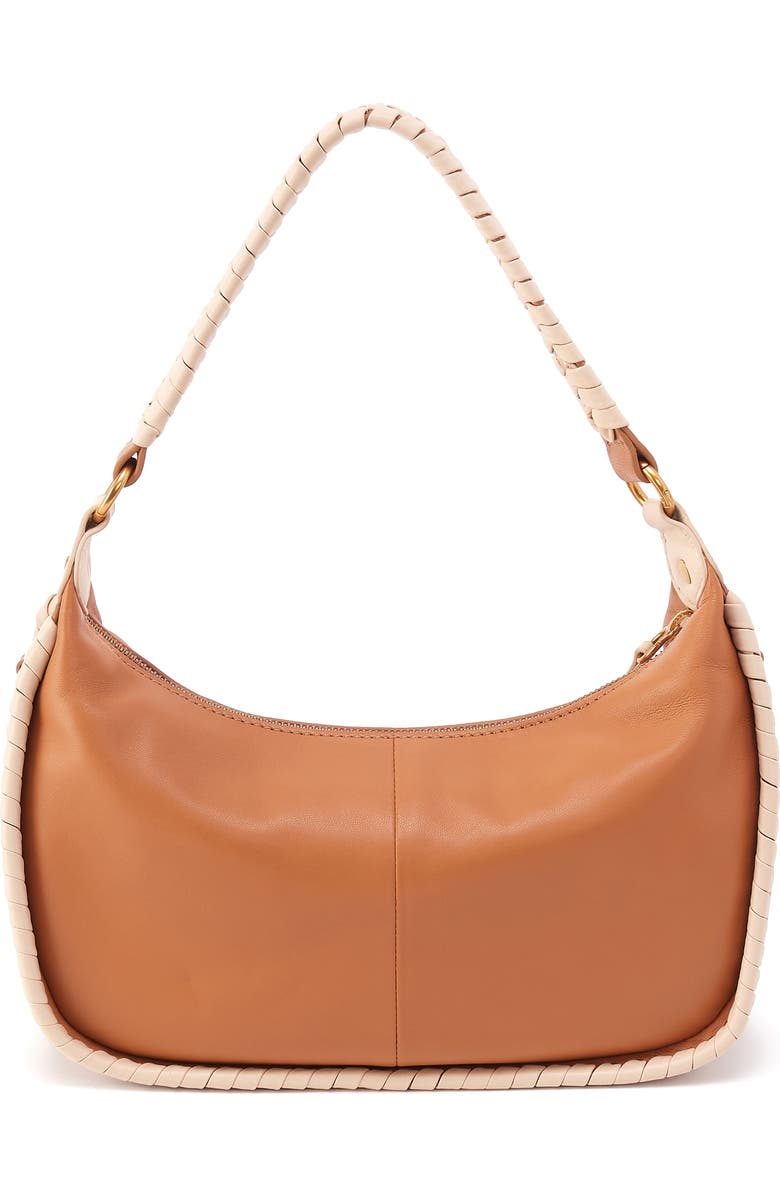 HOBO Mia Leather Crescent Hobo, Alternate, color, Warm Cashew