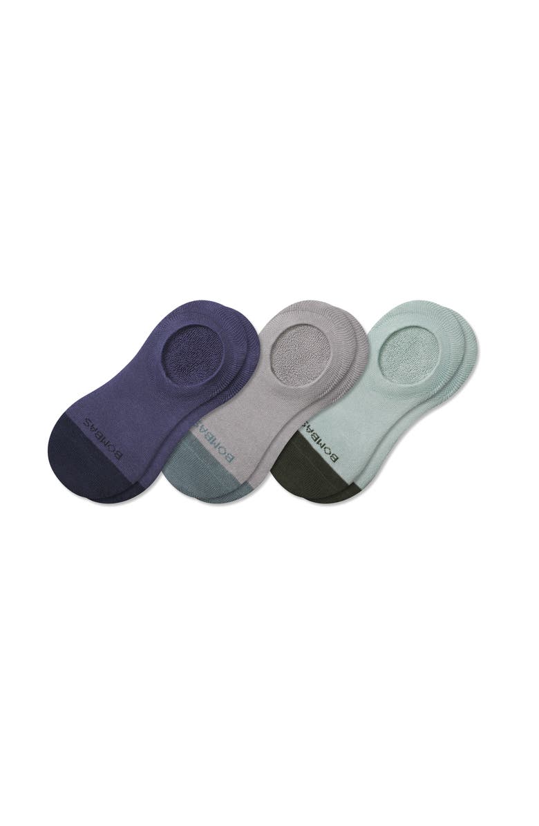 Assorted 3-Pack Marl Cushioned No-Show Socks