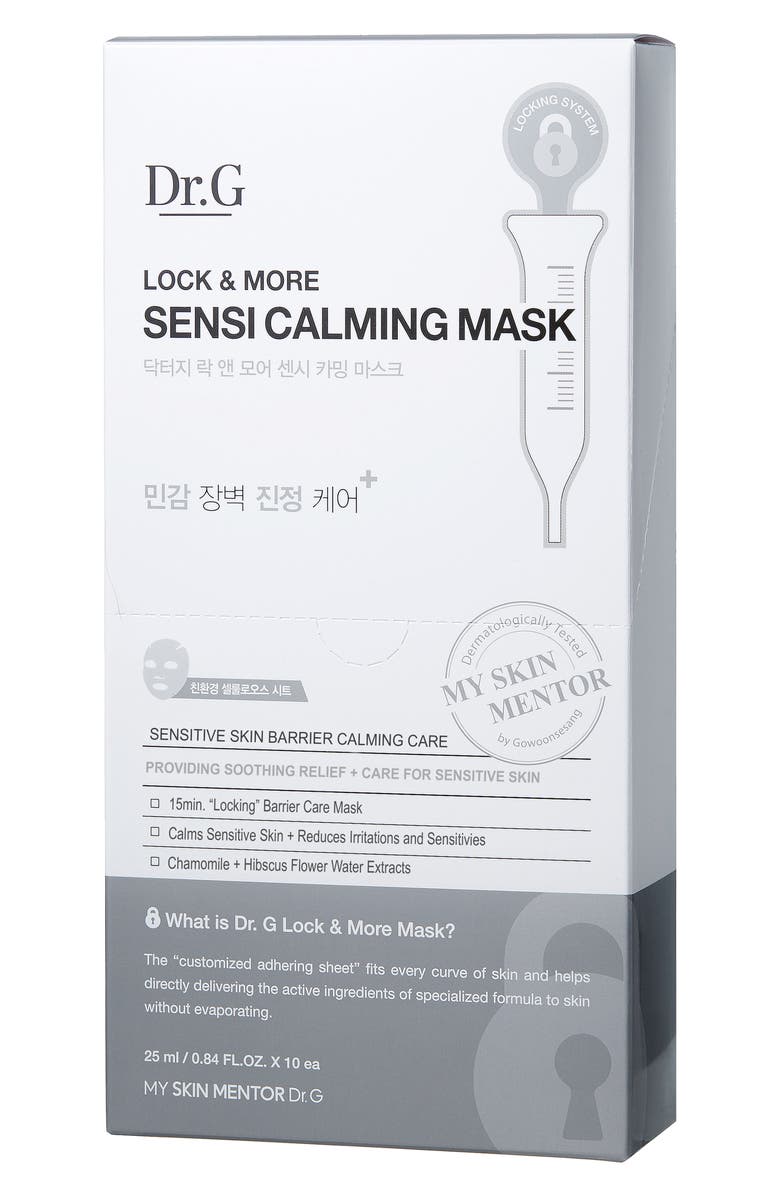 My Skin Mentor Dr. G Beauty Lock and More Sensi Calming Mask, Main, color, 