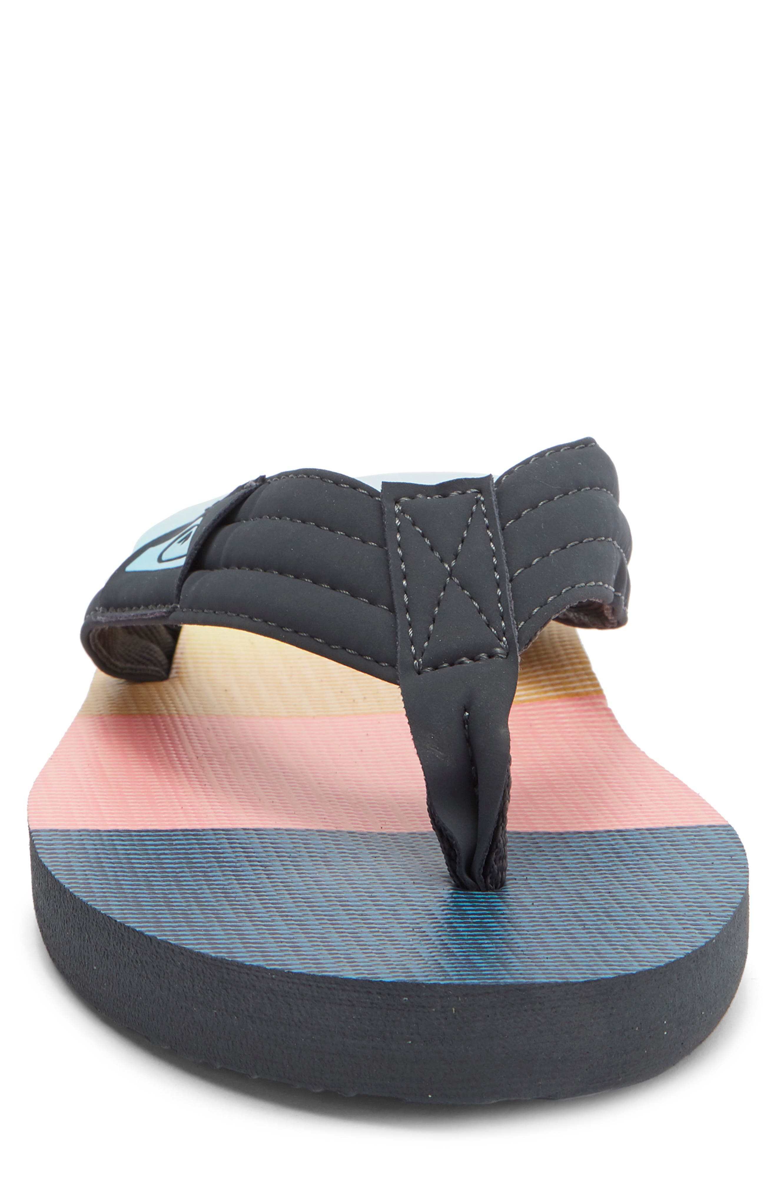 Dune Flip Flop, Alternate, color, DARK GREY/ MULTI/ MULTI