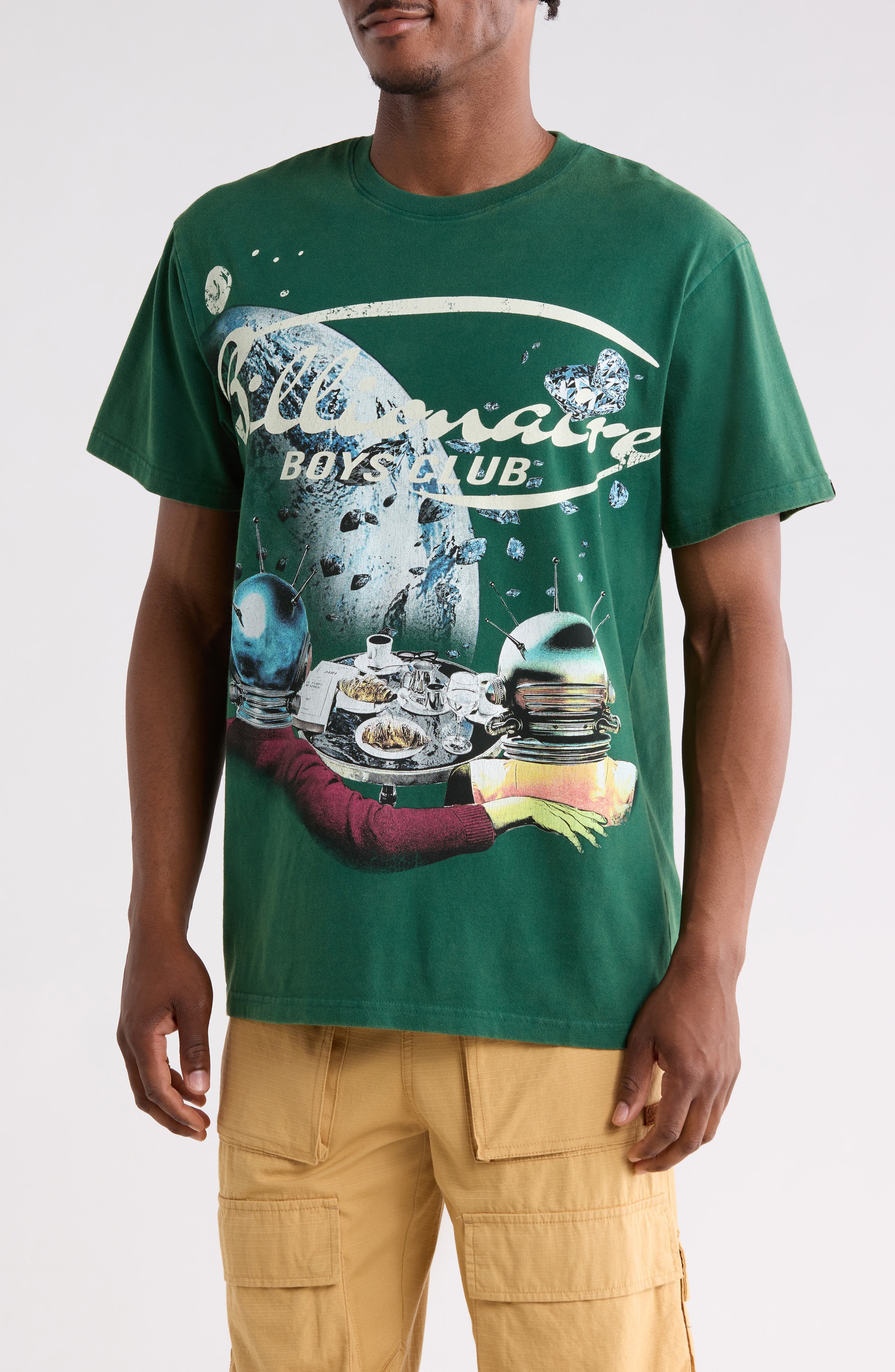 Asteroids Cotton Graphic T-Shirt