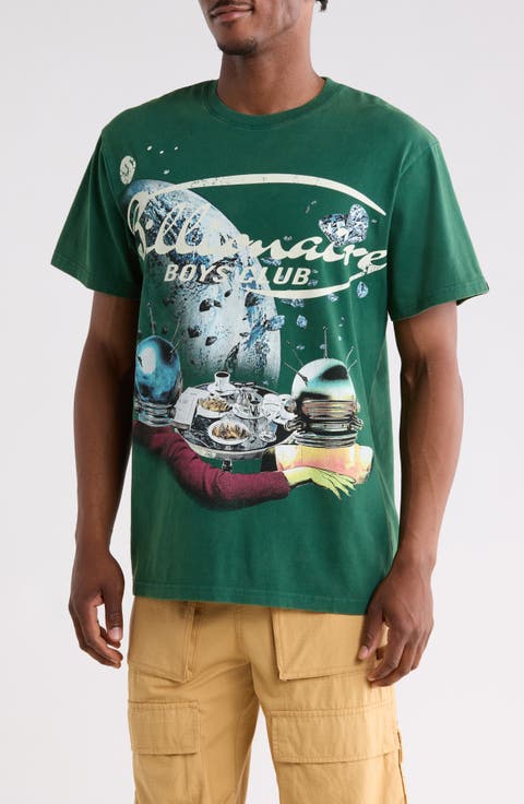 Asteroids Cotton Graphic T-Shirt