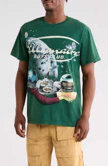 Asteroids Cotton Graphic T-Shirt