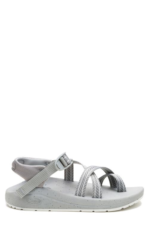 Chaco Cushz Toe Loop Sandal In Frond Cement Gray