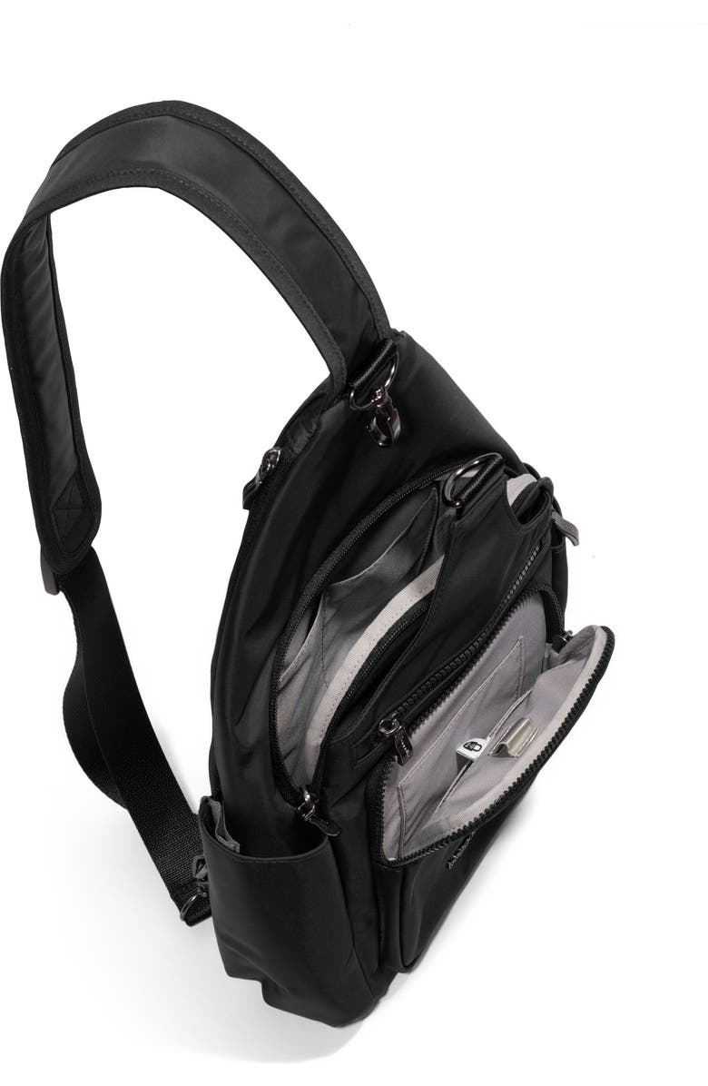 BAGGALLINI Central Park Large Sling Bag, Alternate, color, Black Twill